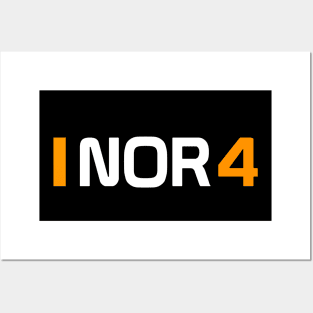 NOR 4 Design - White Text. Posters and Art